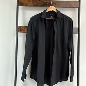 H&M Mens Slim Fit Easy Iron Dress Shirt